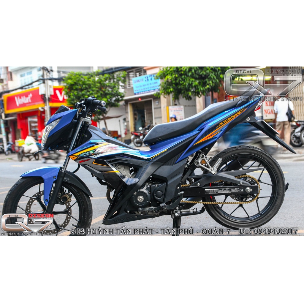 Tem Rời SONIC 150 Xanh - decalq7