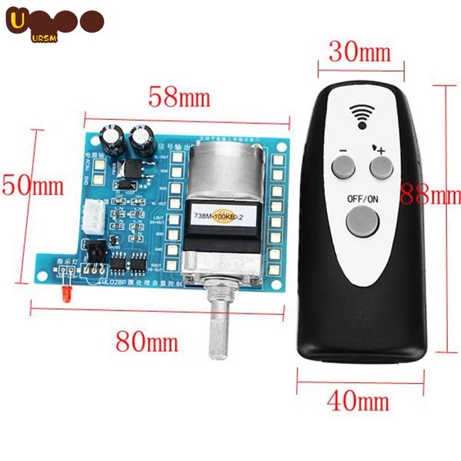 HOT AC/DC 9V Infrared Remote Controller Volume Control Board ALPS Pre Potentiometer