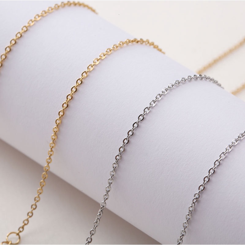 Vòng cổ Bằng Thép Không Gỉ 1.5mm Thời Trang Dành Cho Nam Và Nữ