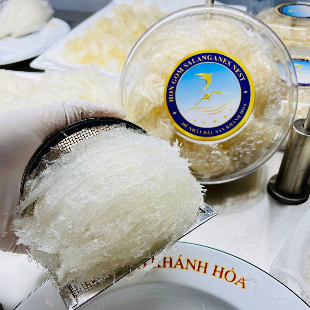 Yến Sào Khánh Hoà Tinh Chế Cao Cấp V2 - Chính Hiệu Khánh Hòa - HG SALANGANES NEST - Hộp 20/30g
