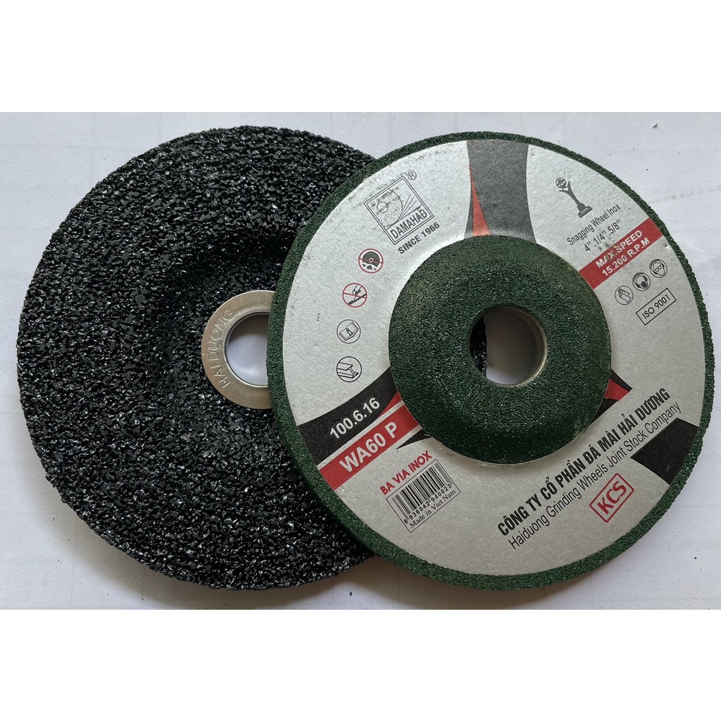 ĐÁ MÀI BAVIA XANH,ĐEN 1 TẤC 100X6.0X16MM HẢI DƯƠNG HÀNG CHÍNH HÃNG CÔNG TY