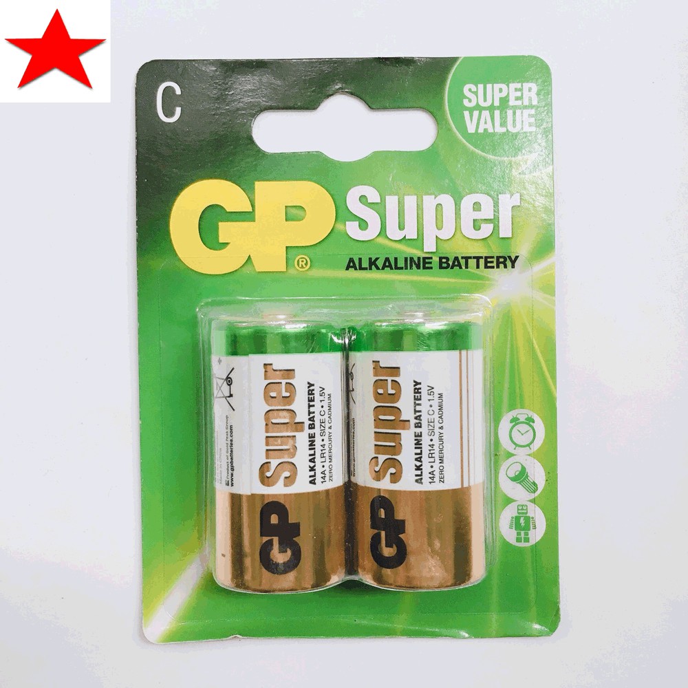 1 Vỉ Pin GP Trung Super Alkaline