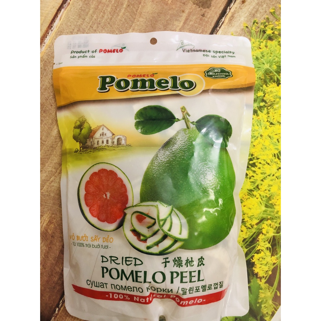 Mức vỏ bưởi sấy dẻo loại 500g