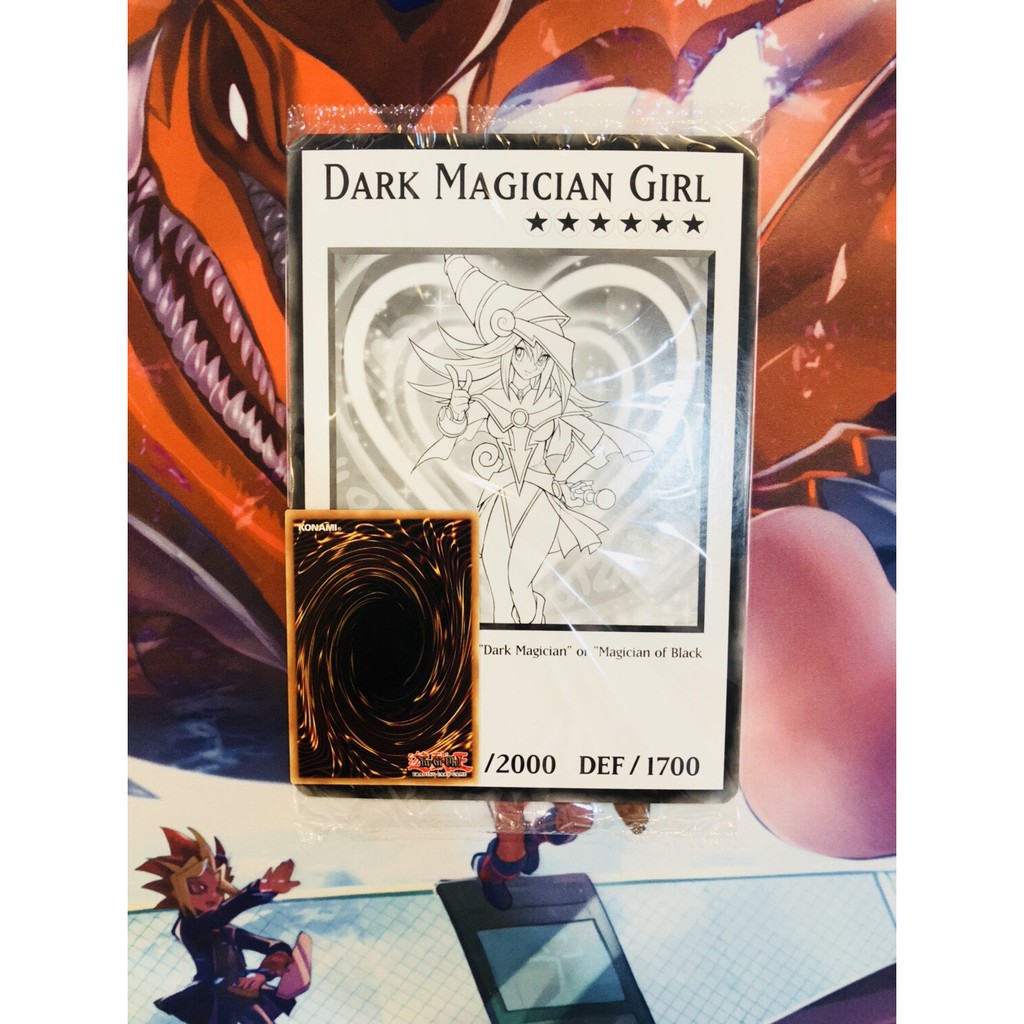 Bài YugiOh! Khổ Lớn Dark Magician Girl - Chính Hãng Konami