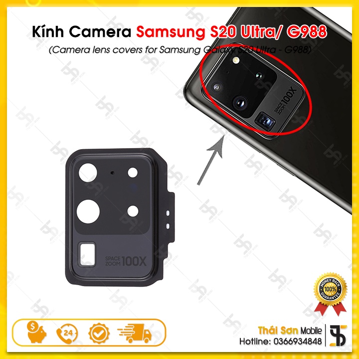 Kính Camera Sau Samsung S20 Ultra / G988 - Mặt Kính Cam Điện Thoại Samsung Galaxy Cao Cấp
