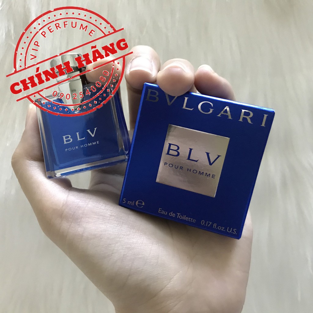 [ mini ] Nước hoa nam chính hãng Bvlgari BLV Pour Homme EDT 5ml