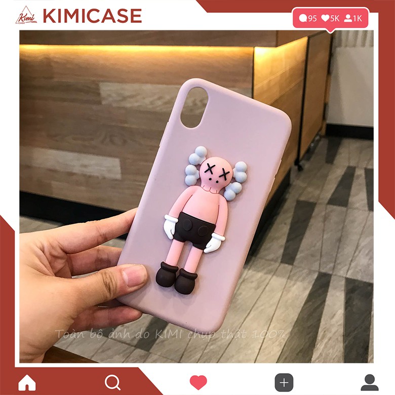 Bộ ốp đính sticker KAWS dành cho dòng IPHONE