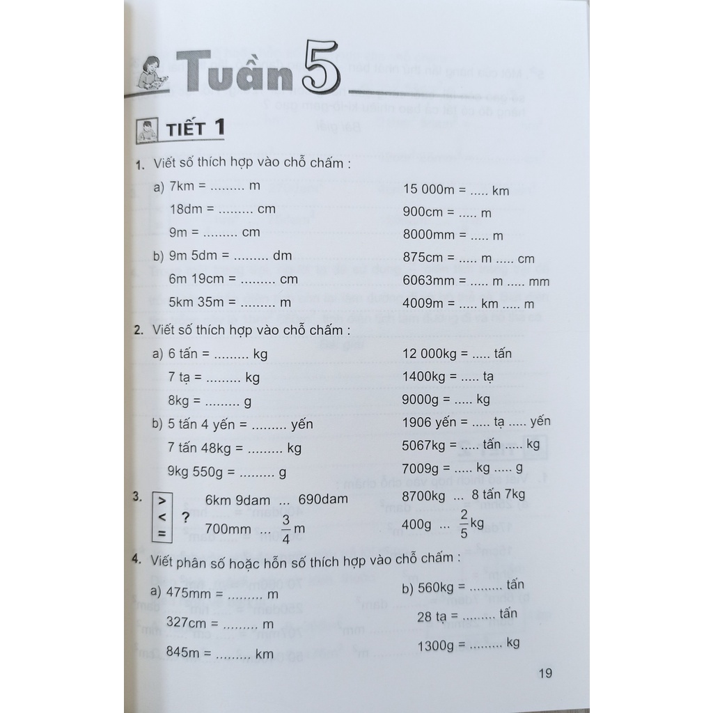 Sách - Combo em làm bài tập Toán lớp 5 tập 1+2