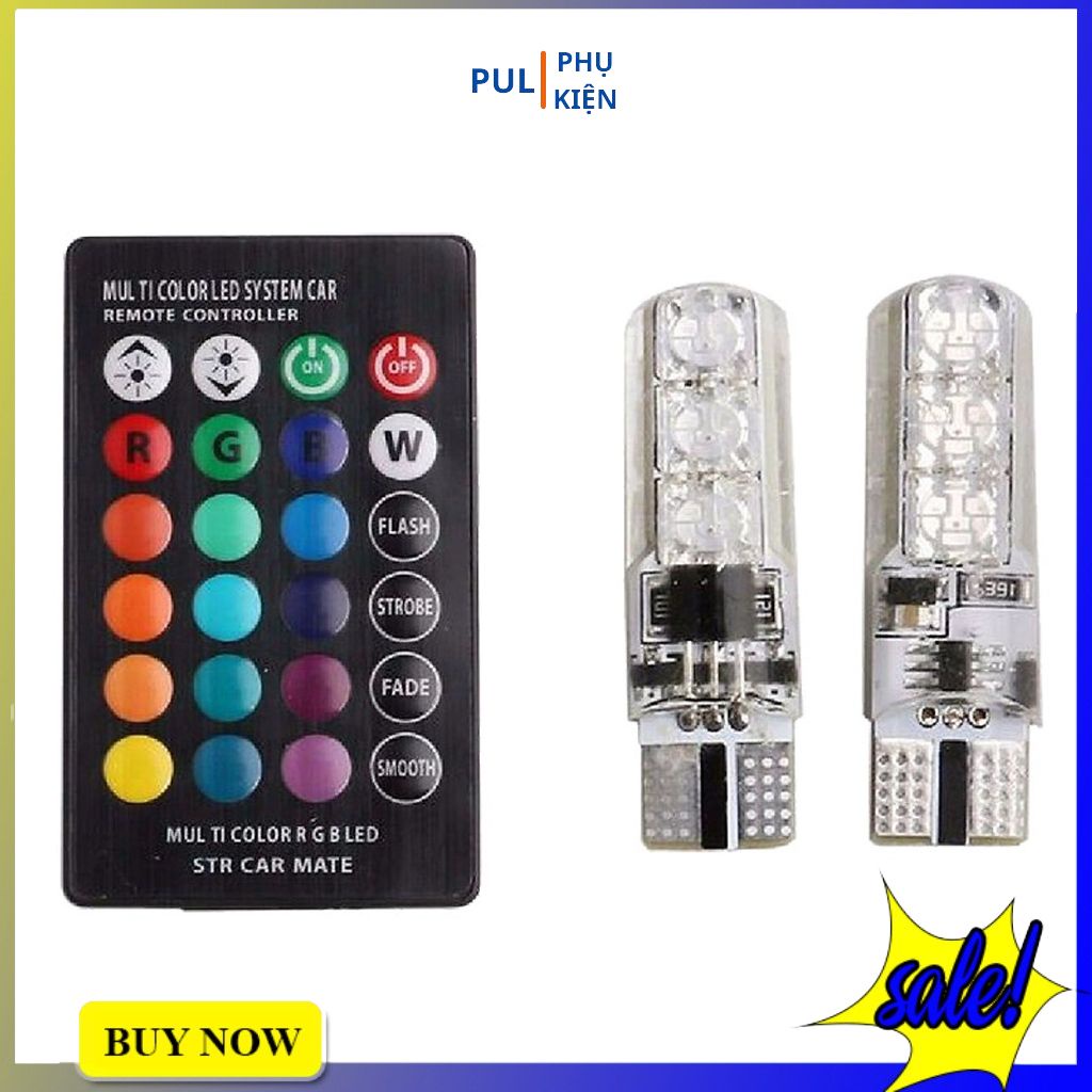 Đèn xi nhan sương mù cho xe Winner X Ex 150 Vario Wave... có remote tùy chỉnh màu led