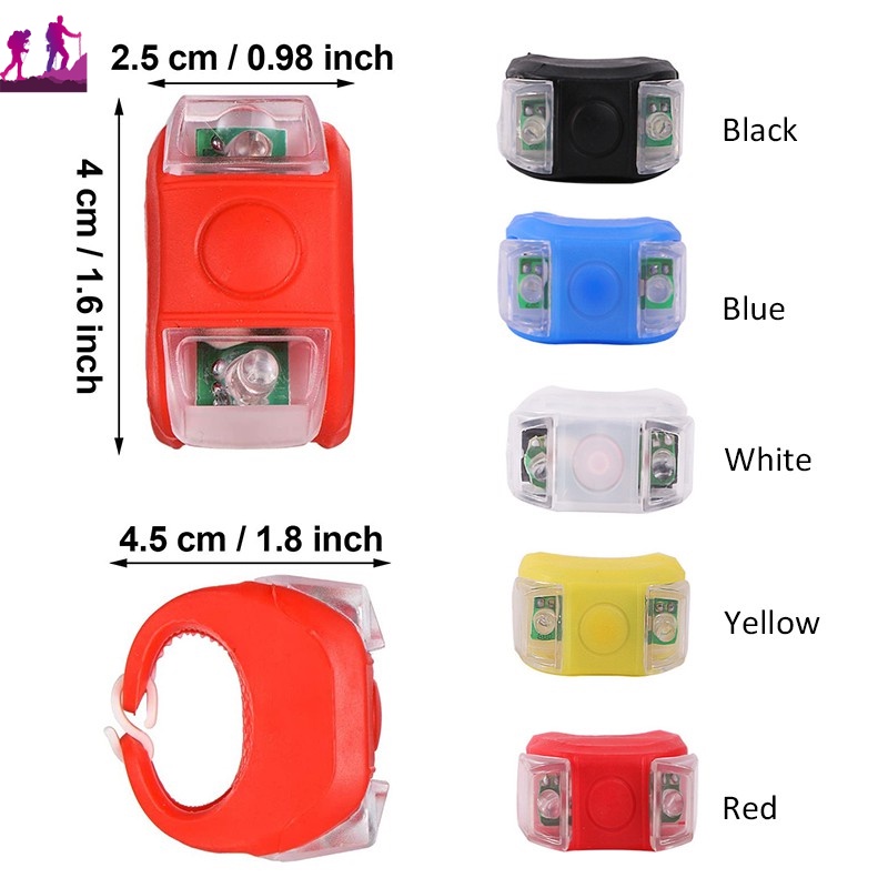 Đèn LED Cảnh Báo An Toàn 50% OFF Cho Xe Đạp Leo Núi 3 Chế Độ