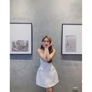 Váy 2 dây chất liệu dạ Tweed - Lexi dress