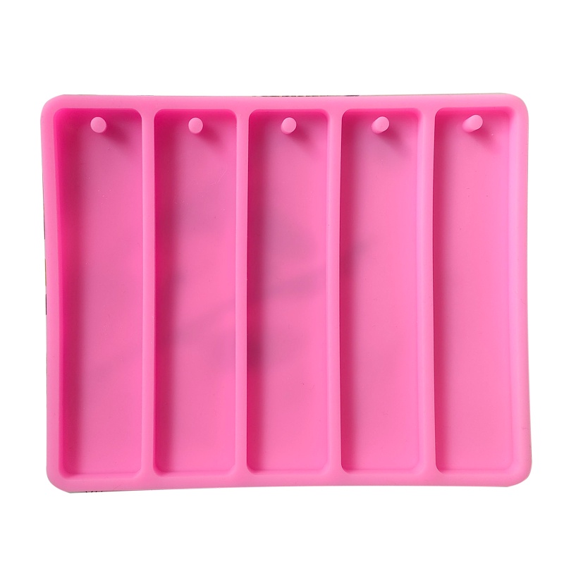 Khuôn Silicone Hình Chữ Nhật Làm Thẻ Đánh Dấu Sách Resin Epoxy DIY