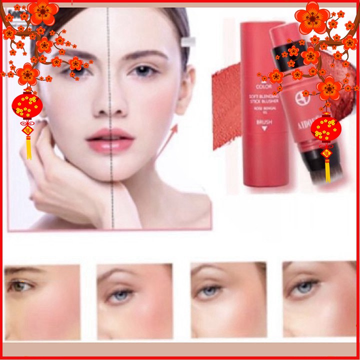 [Mã SRJULY1619 giảm 15K đơn 50K] [ SIÊU SALE ] PHẤN MÁ DẠNG THỎI AIDOFEC 3IN1 - BỀN MÀU TỰ NHIÊN NHƯ KHÔNG MAKE UP | BigBuy360 - bigbuy360.vn