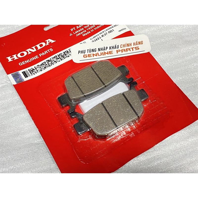 Bố thắng sau PCX 150 160, ADV 150, VARIO 160, SH 150 nhập Honda Indo, Má phanh 06435K97N01