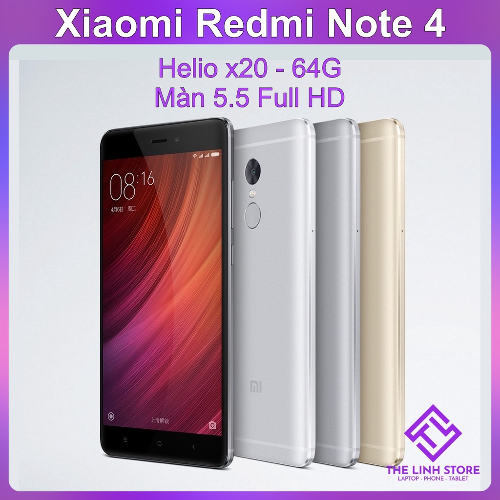Điện thoại Xiaomi Redmi Note 4 64G màn  inch - Helio X20 | Shopee Việt  Nam