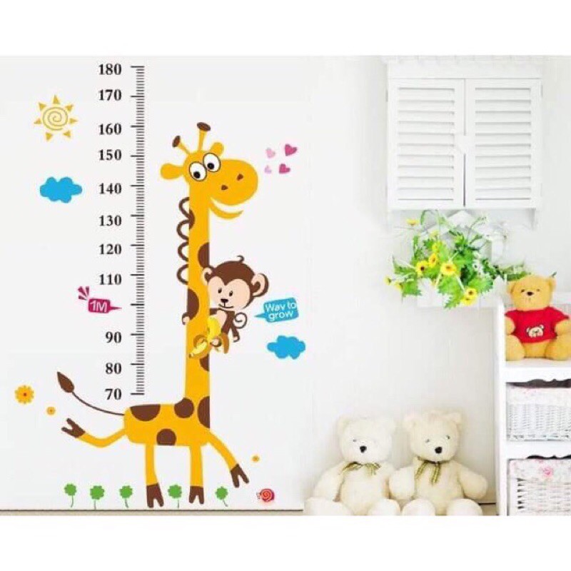 Decal vườn thú thỏ ngồi gốc cây / Giấy dán tường cho bé