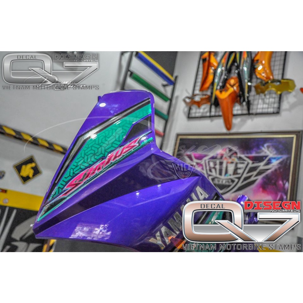 Tem Rời Sirius 110 tím bạc