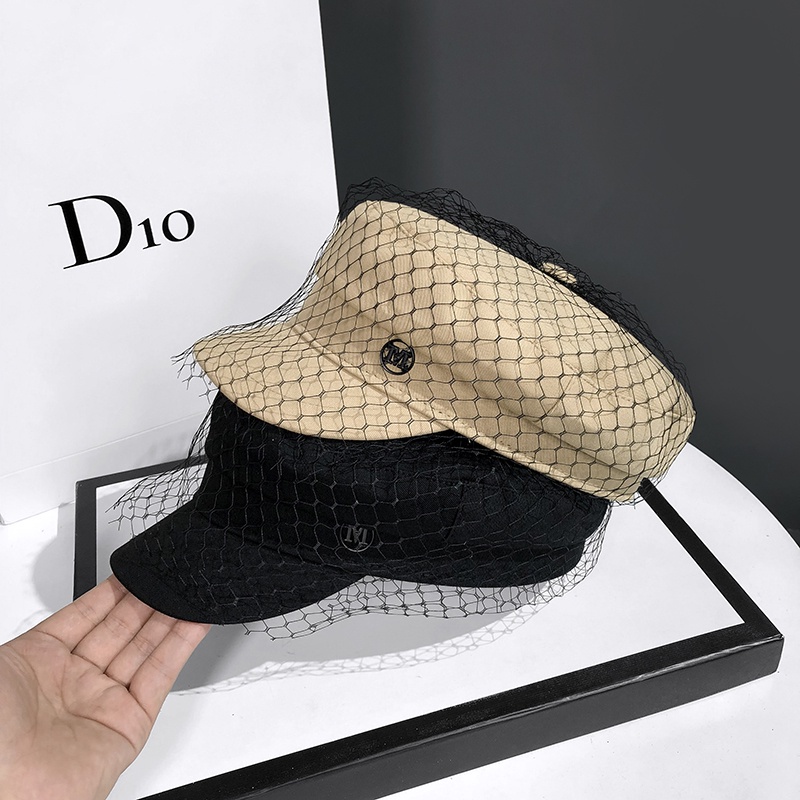 Mũ Beret Vải Gạc Phong Cách Retro Nhật Bản Mới Cho Nữ