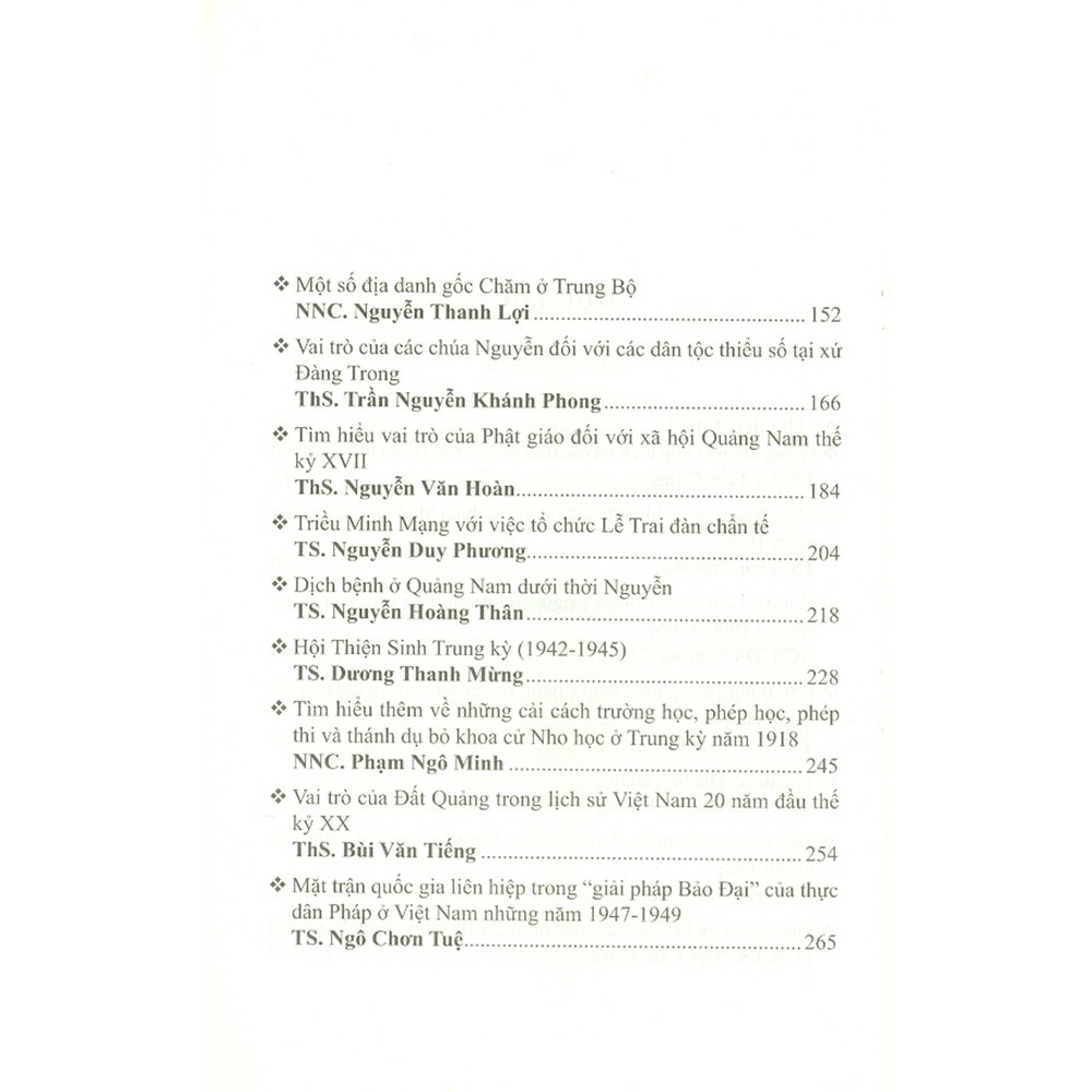 Sách - Miền Trung - Những Vấn Đề Lịch Sử