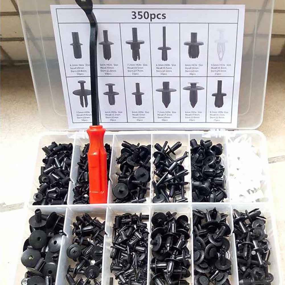 Set 350 Đinh Tán Nhựa Phụ Tùng Cho Xe Ô Tô V32