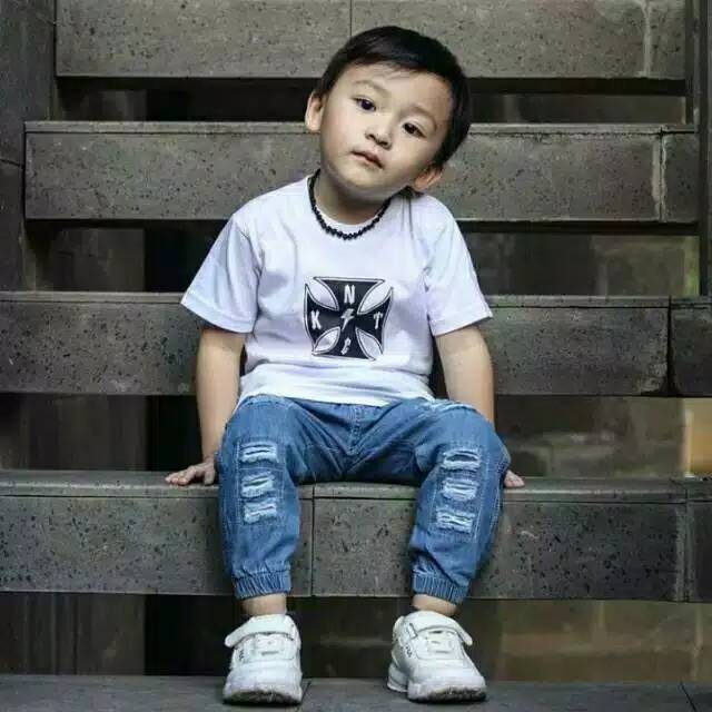 Quần Jogger Jean Rách Cá Tính Hợp Thời Trang Cho Bé Từ 1-9 Tuổi Cỡ 1.2.3.4.5.6.810.12.14.18