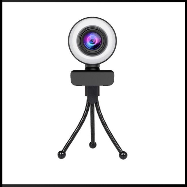 Webcam Usb Full Hd 4k / 2k Có Thể Xoay Được Kèm Micro Tích Hợp Cho Pc / Laptop