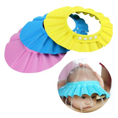 Mũ gội đầu chắn nước có 2 lỗ tai cho bé