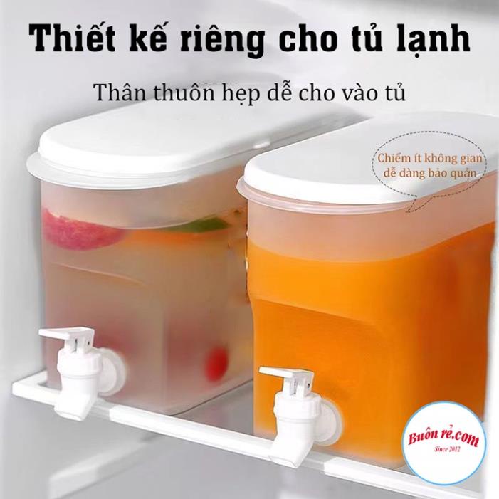 Bình đựng nước 3,5L có vòi đựng nước trà, nước trái cây để trong tủ lạnh tiện lợi