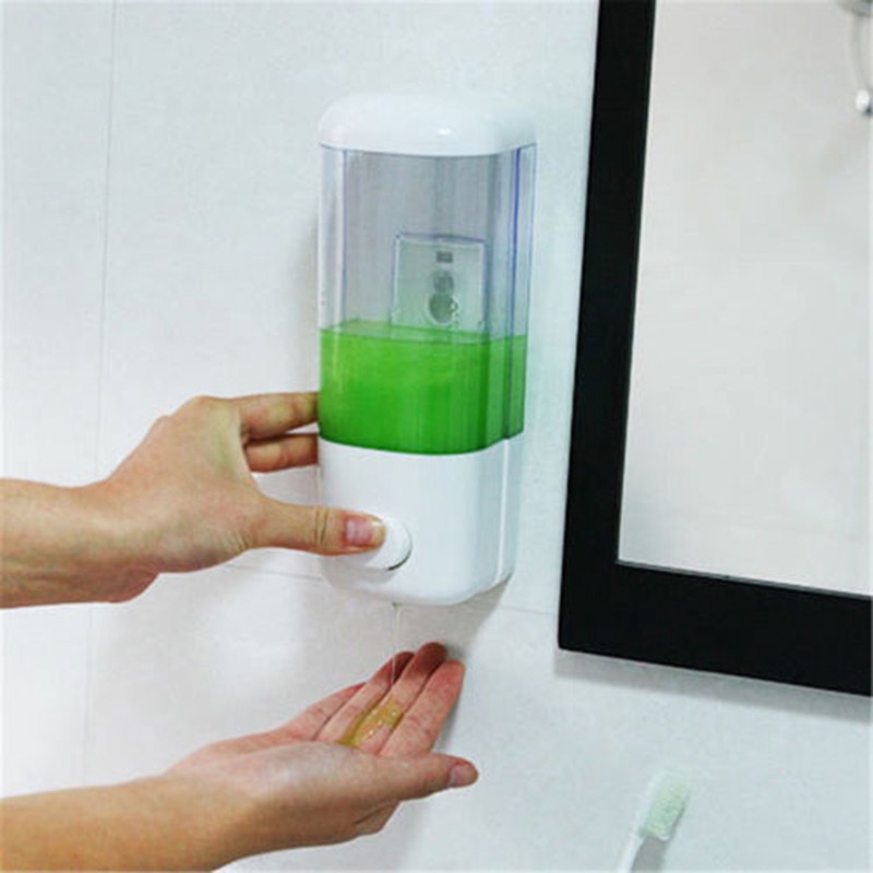 Hộp đựng xà phòng, dầu gội, nước rửa tay,...treo tường 500ml MS44