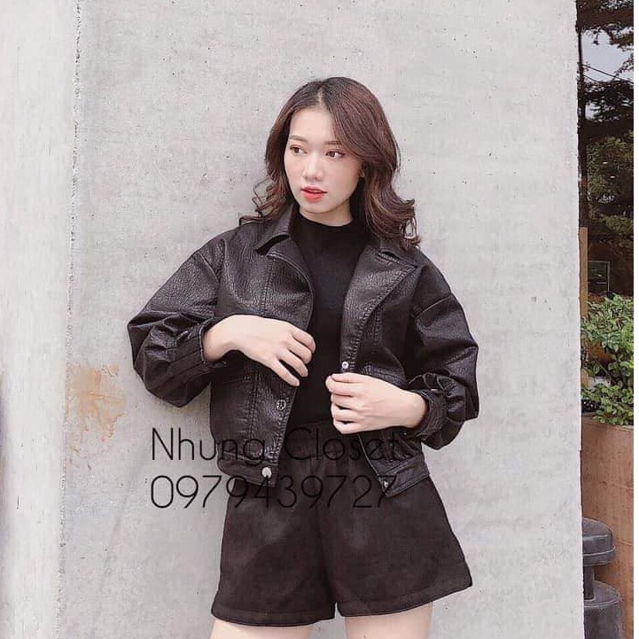 Áo Khoác Nữ [HÀNG ĐẸP] Áo Khoác Da Bo Tay Phong Cách ELLA | BigBuy360 - bigbuy360.vn
