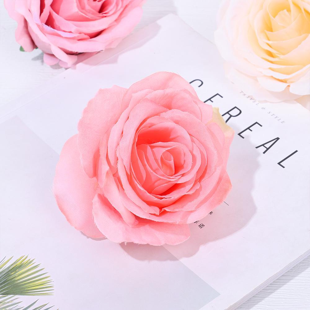 KUNHEV Bó Hoa Hồng Giả 10cm Nhiều Màu Trang Trí Nhà Cửa Tiệc Tùng
