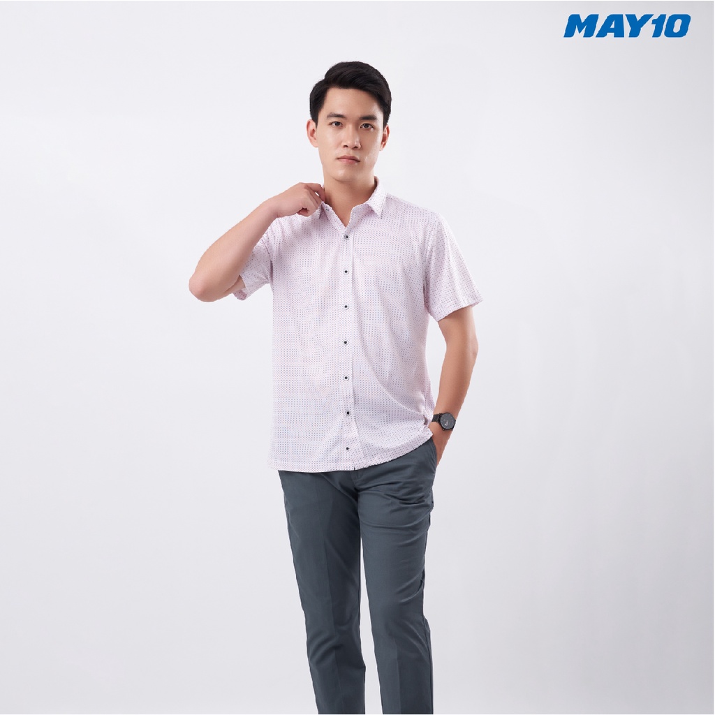 Áo sơ mi nam cộc tay dáng suông May 10 mã 140120220 AP036