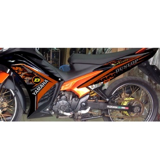 Tem Rời Ex 135 Dunlop Dán Xe Cam Đen