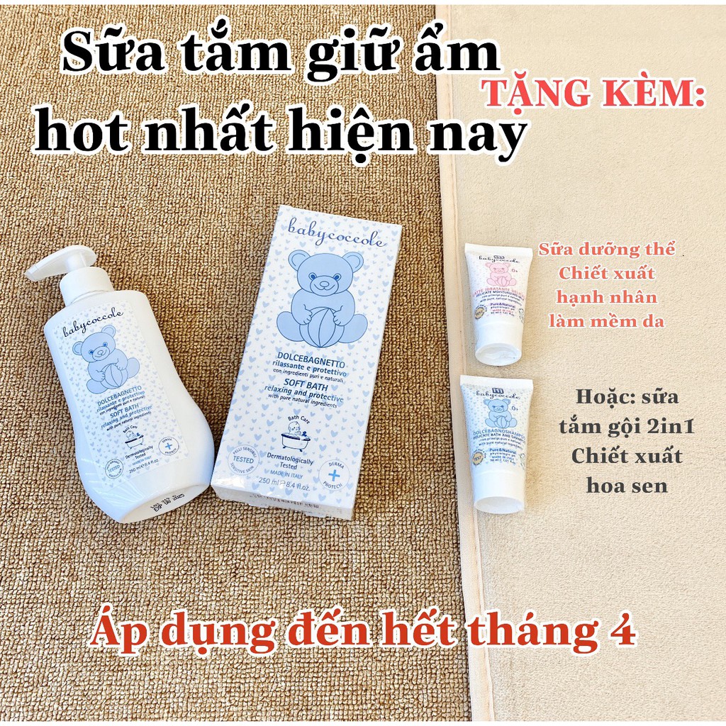 Sữa dưỡng thể chiết xuất hạnh nhân babycoccole 0M+ 30ml