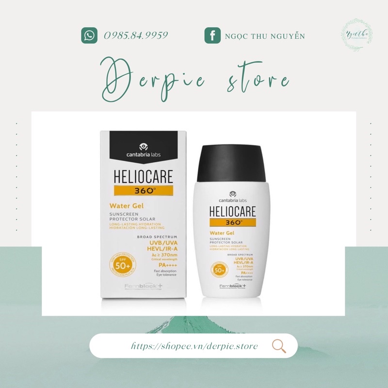 [ CÓ BILLS ] Kem chống nắng Heliocare 360 Water Gel SPF 50