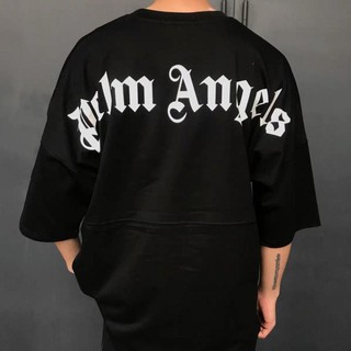 Áo Thun In Chữ Palm Angel , CottonÁo Thun Form Rộng Unisex, Áo Thun Nam Nữ Đẹp