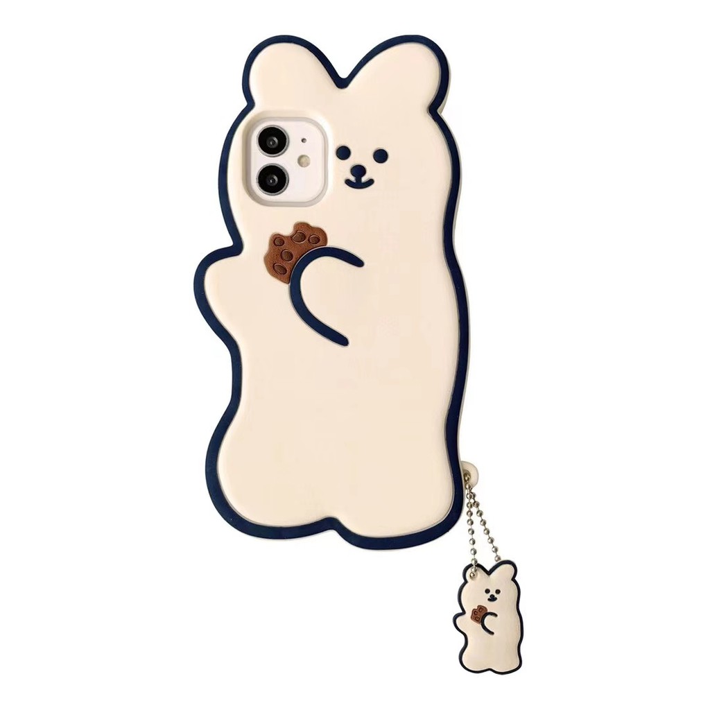 Ốp điện thoại hình gấu bánh quy cho iphone 12/12mini/12pro/12pro max/11/11pro/11pro max/xs max/xr/xs/x/8/7/8plus/7plus | BigBuy360 - bigbuy360.vn