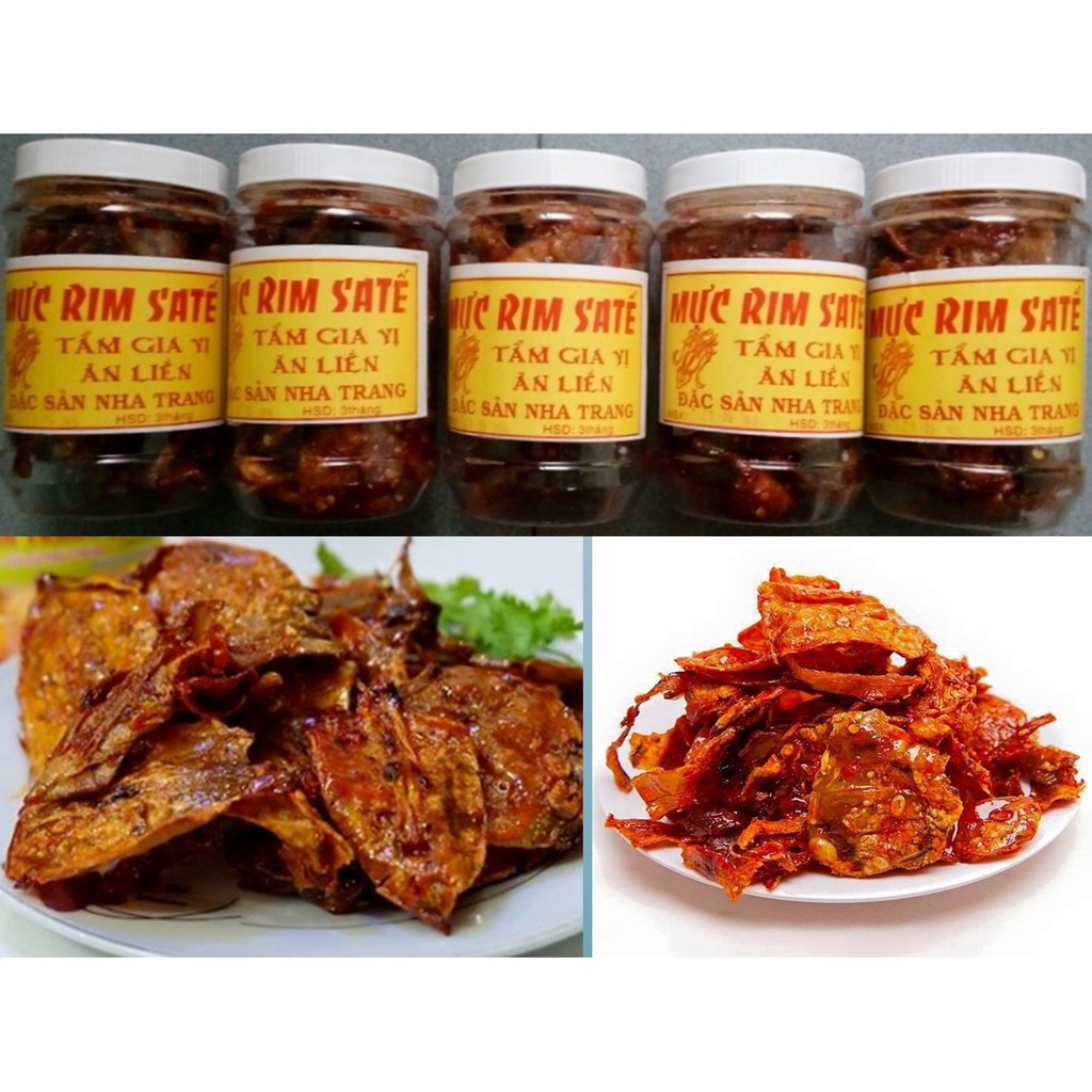 Mực rim sa tế (loại 200 gram)--- Đặc sản Nha Trang
