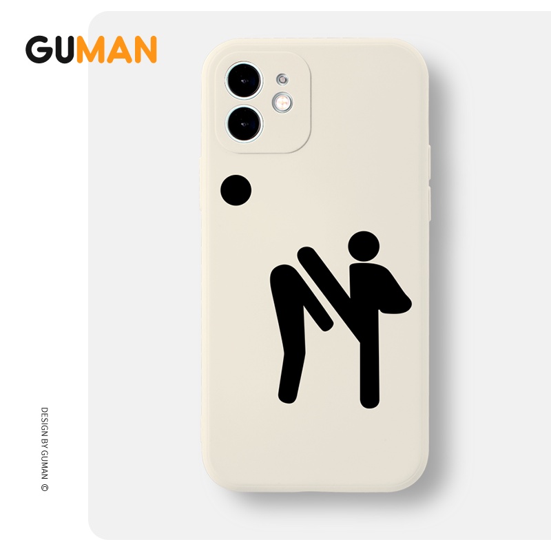 Ốp lưng GUMAN viền vuông dễ thương đẹp chống sốc cho IPHONE 14 13 12 11 PRO MAX SE 2020 X XR XS ip 8 7 6 6S PLUS kute Y1290