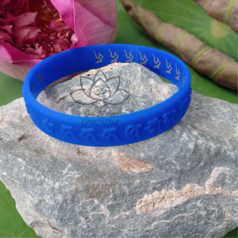 Vòng tay silicon khắc chú ngài Địa Tạng Vương Bồ Tát