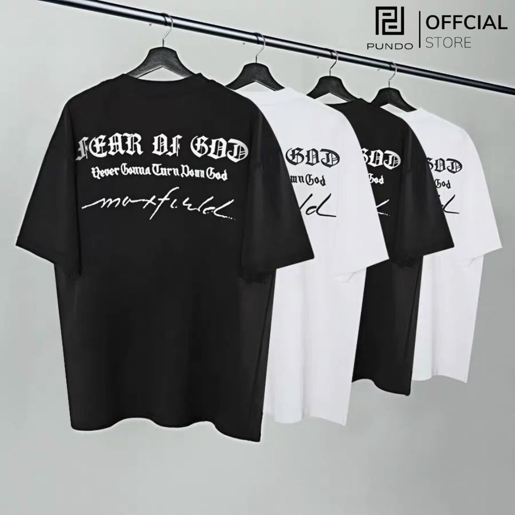 Áo thun nam cổ tròn tay ngắn 2 màu trắng đen ,  vải cotton cao cấp , size đến 85kg PUNDO ATPD39