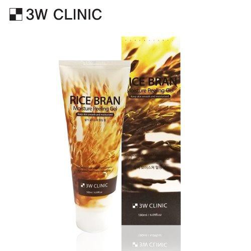 Gel tẩy da chết mặt 3W Clinic Green Tea & Rice Brown Moisture Peeling Gel 180ml Hàn Quốc | BigBuy360 - bigbuy360.vn