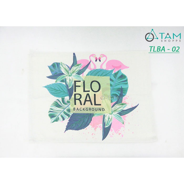 Tấm lót bàn ăn bằng vải Canvas họa tiết nhiệt đới Tropical