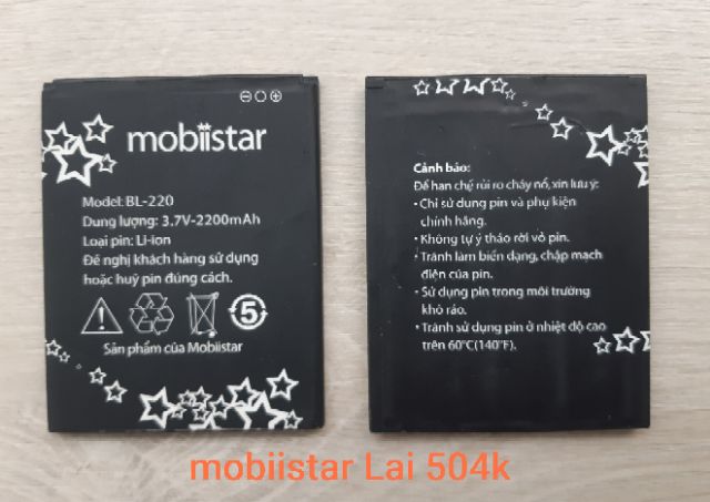 Pin mobiistar Lai 504K ( BL-220 )