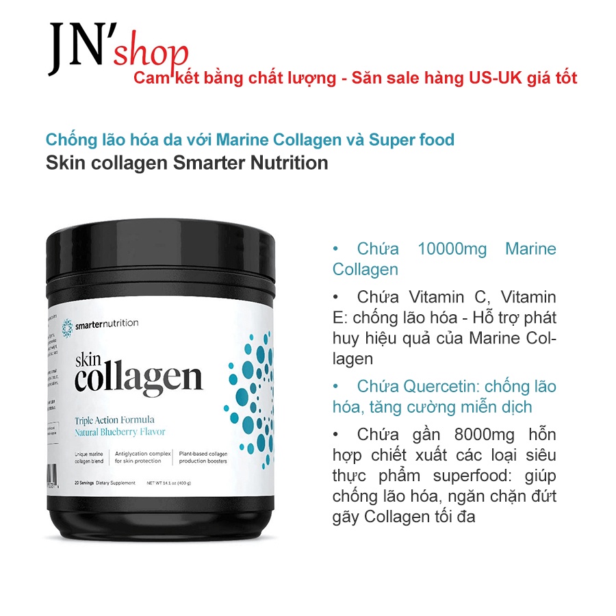 Skin collagen Smarter Nutrition