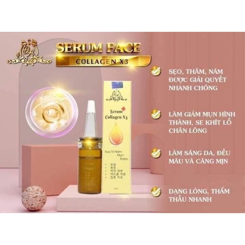 [Chính hãng 100%] Serum Collagen X3 căng bóng da Mỹ Phẩm Đông Anh