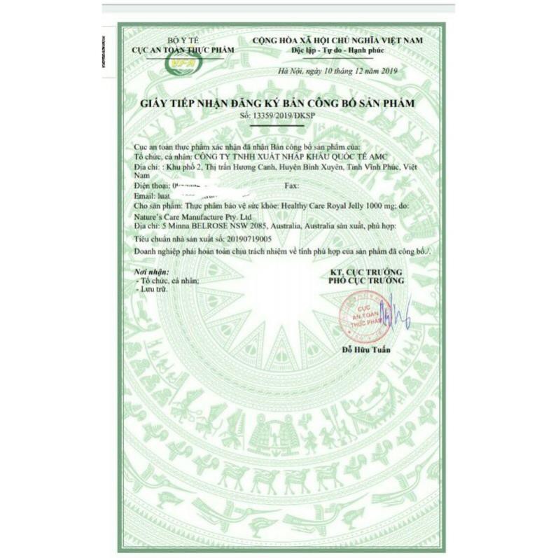 Sữa Ong Chúa Healthy Care Royal Jelly 365 Viên Úc | BigBuy360 - bigbuy360.vn