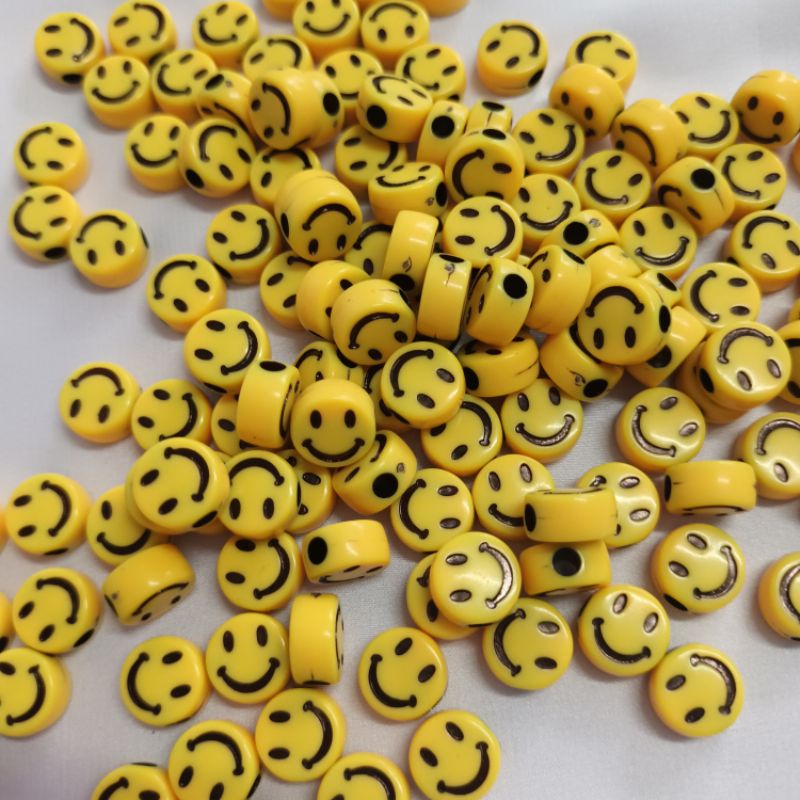 Set 20 mặt cưòi nhựa mẫu mới 2022 làm trang sức ,xỏ DIY, làm vòng handmade