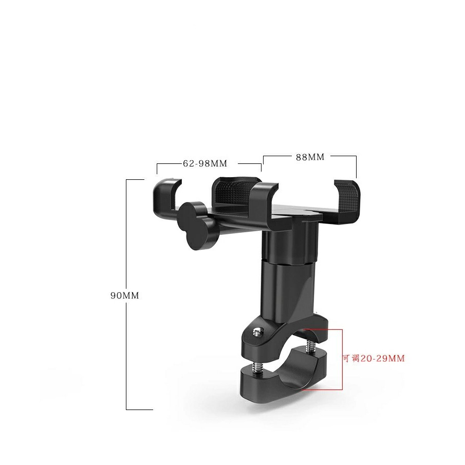 kep dien thoai Giá đỡ điện thoại cho môtô và xe đạp hộp kim gắn gidong ( giá 1 bộ )