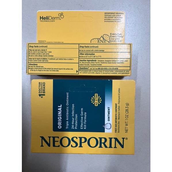 Kem Mỡ Kháng sinh Hỗ Trợ Vết Thương bỏng Neosporin Original Ointment 28.3g